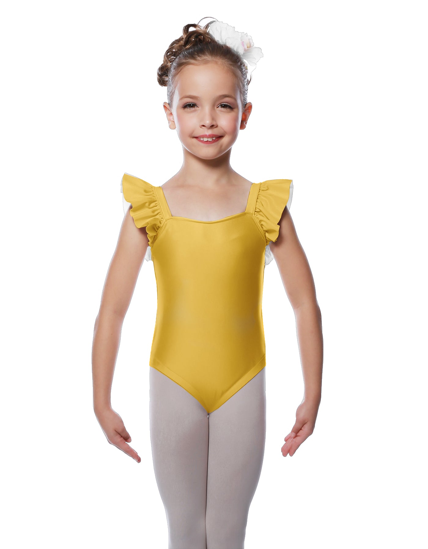 Solid Lycra Flutter Strap Leotard