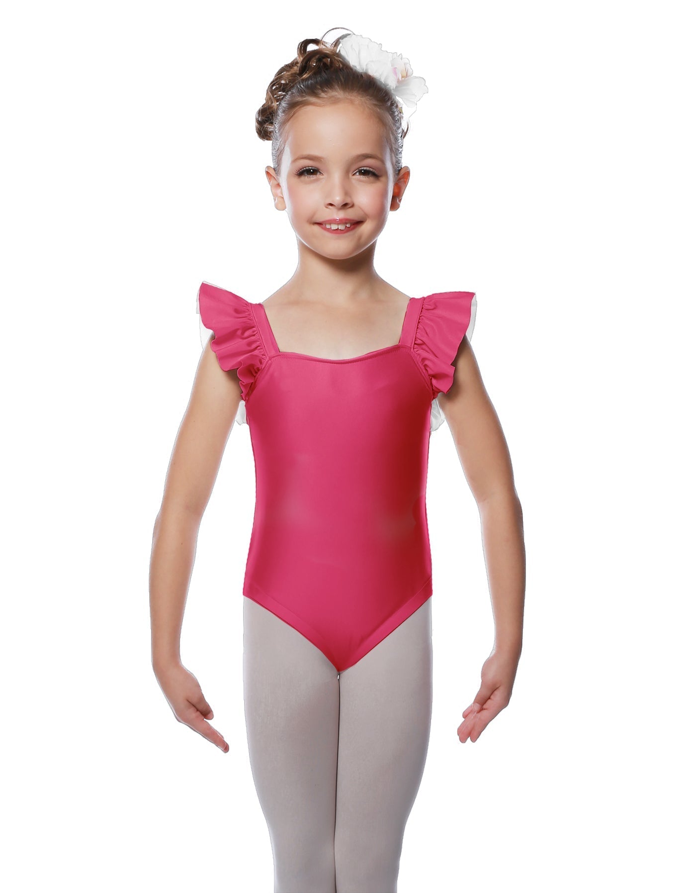 Solid Lycra Flutter Strap Leotard