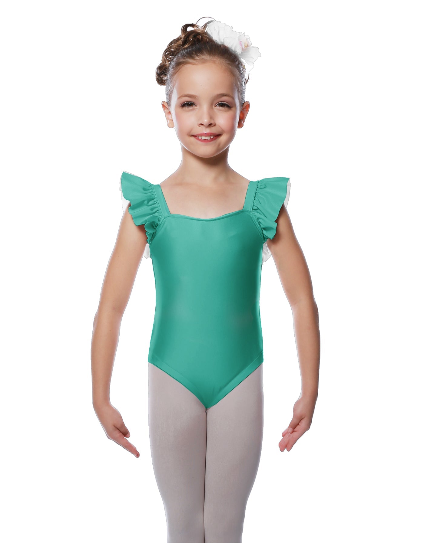 Solid Lycra Flutter Strap Leotard