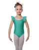 Solid Lycra Flutter Strap Leotard