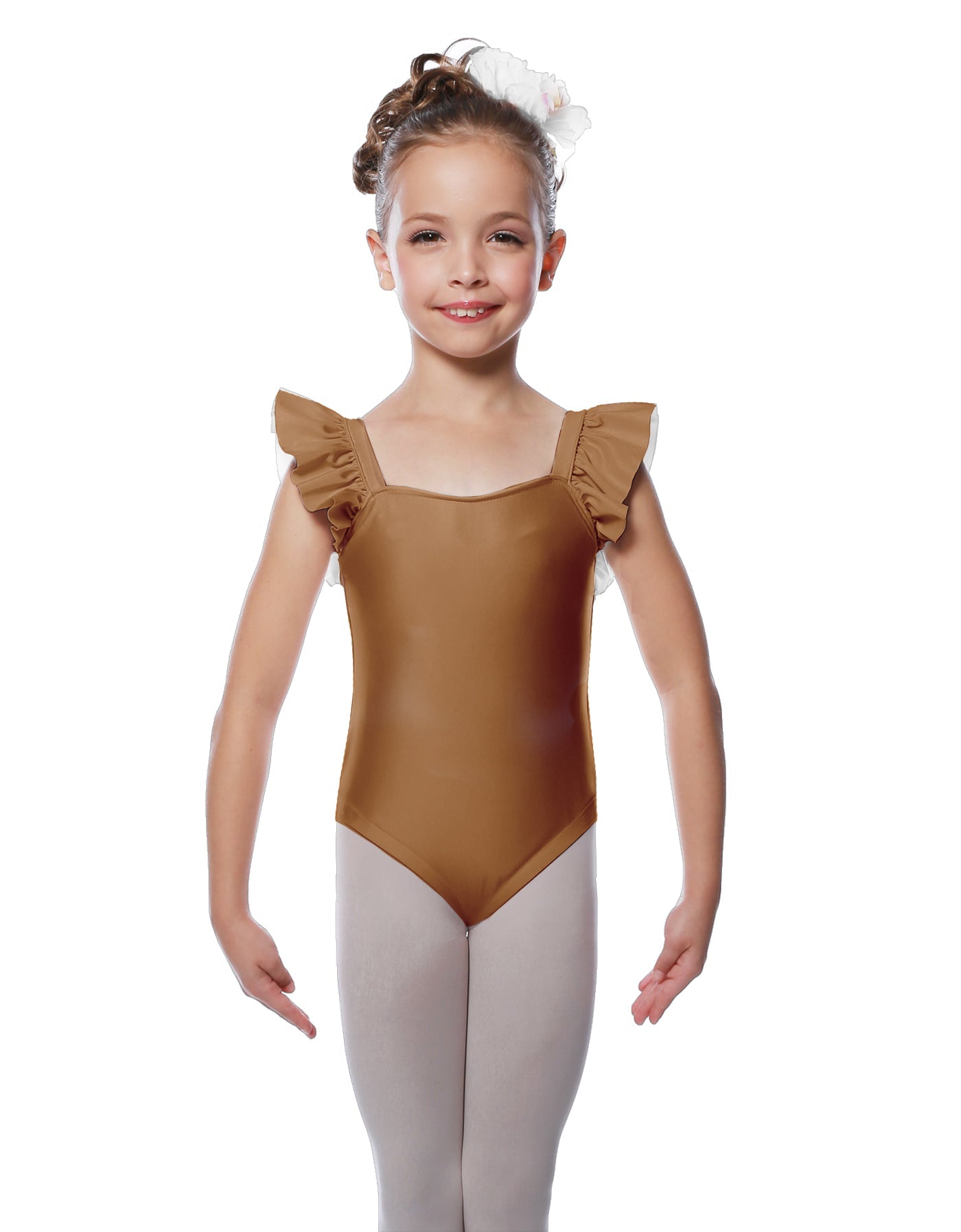 Solid Lycra Flutter Strap Leotard