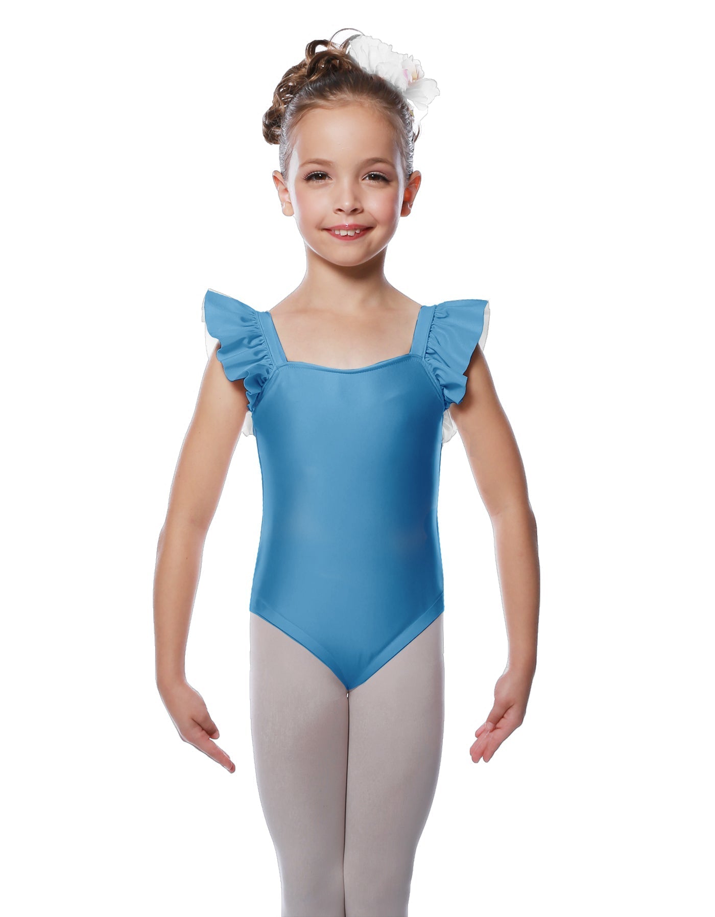 Solid Lycra Flutter Strap Leotard