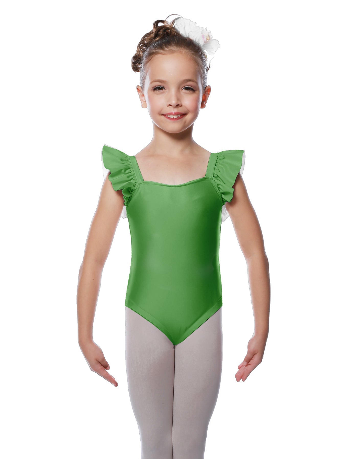 Solid Lycra Flutter Strap Leotard