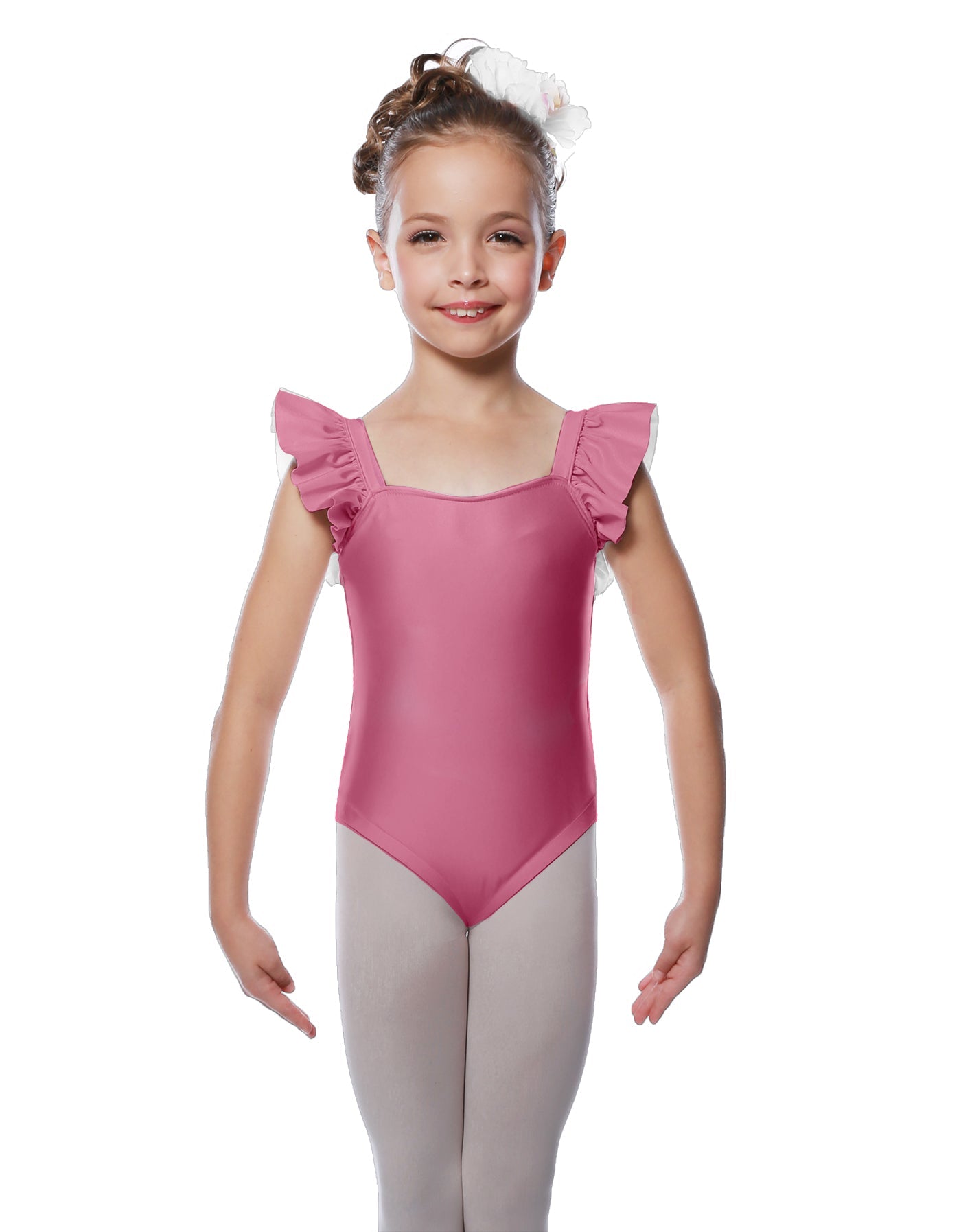 Solid Lycra Flutter Strap Leotard