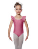 Solid Lycra Flutter Strap Leotard