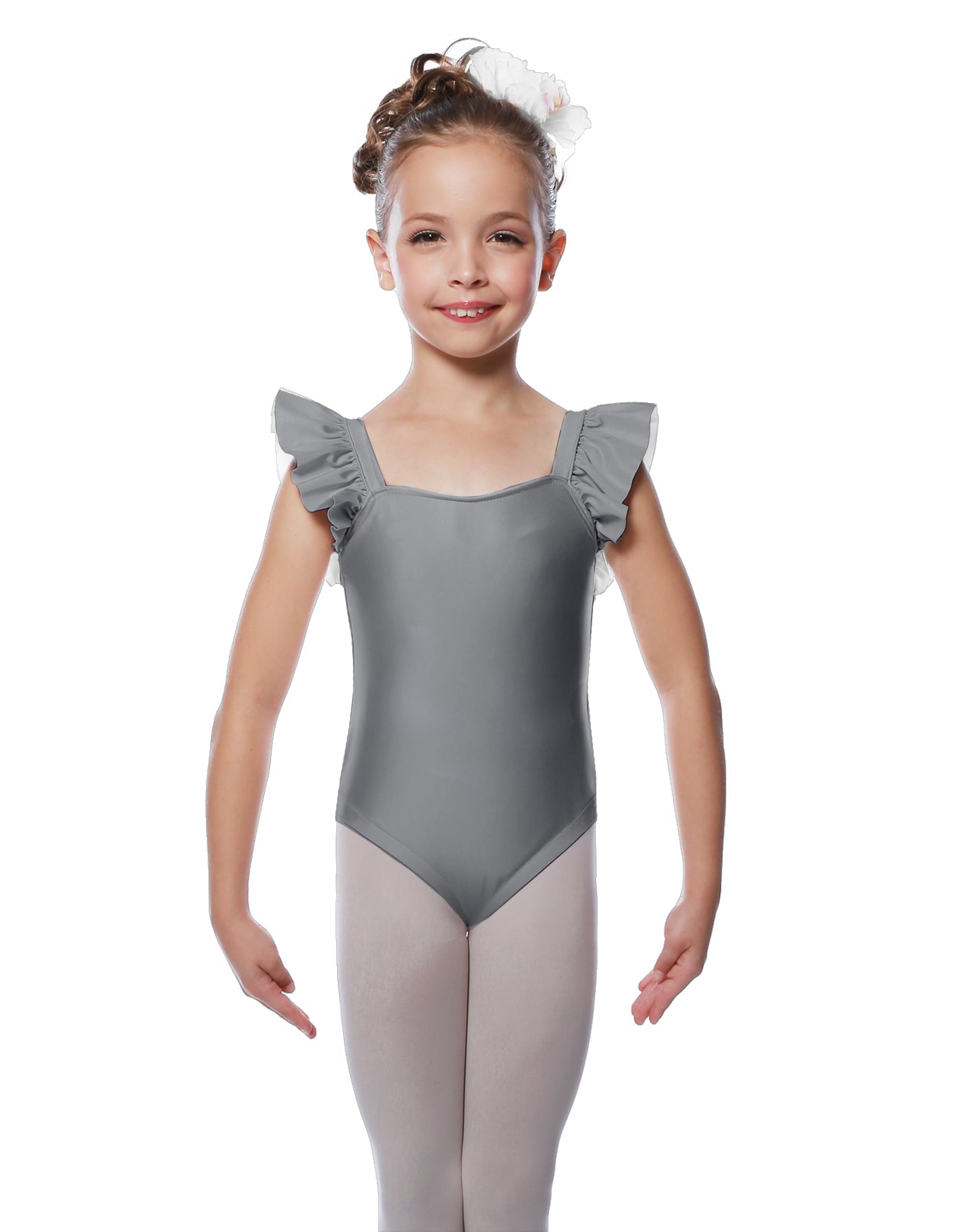 Solid Lycra Flutter Strap Leotard