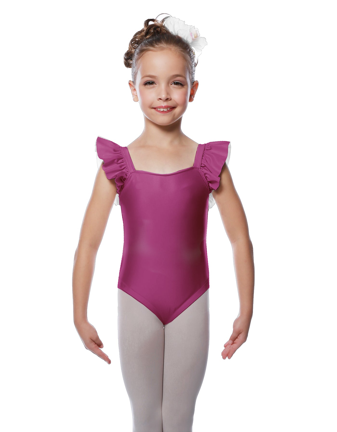 Solid Lycra Flutter Strap Leotard