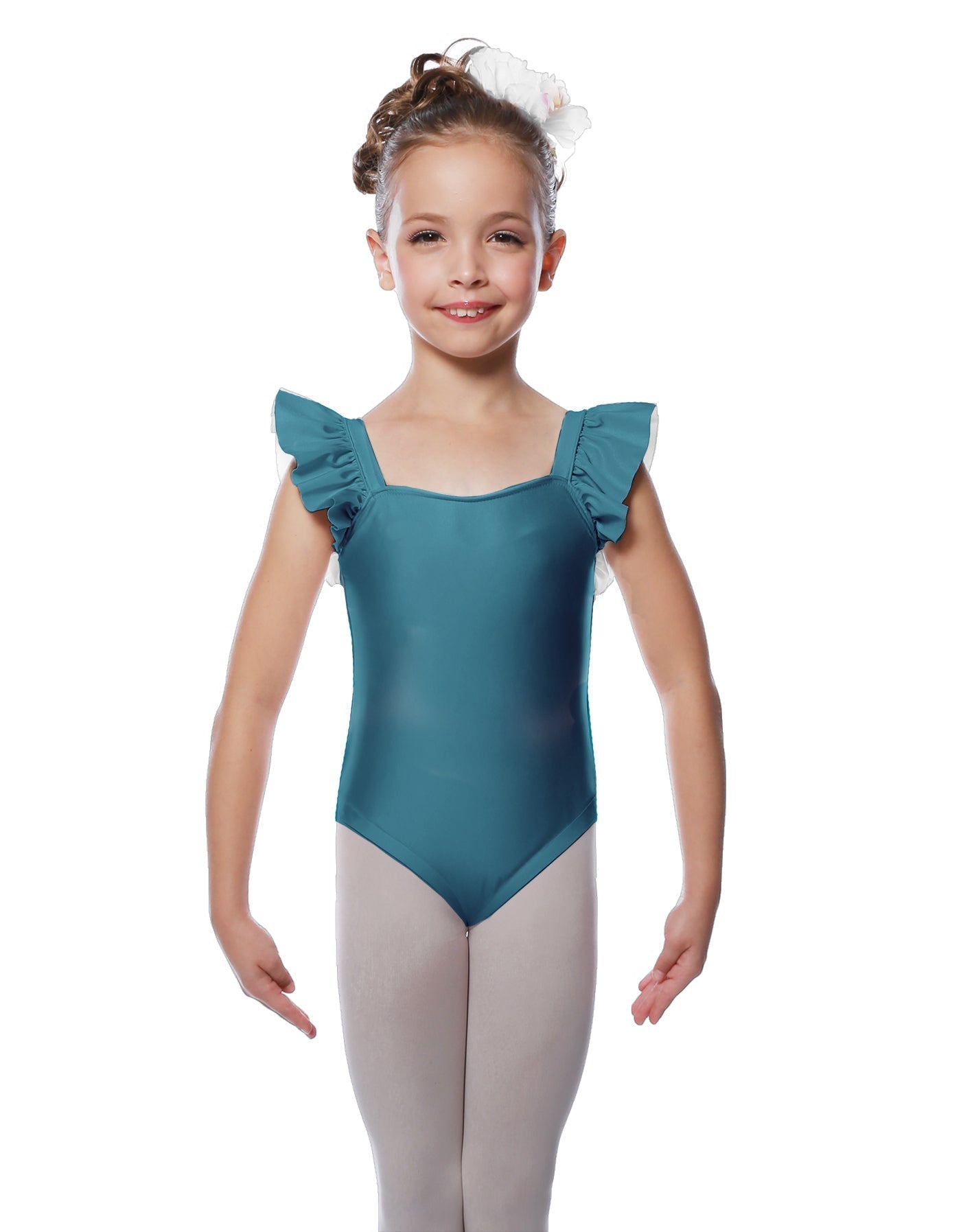Solid Lycra Flutter Strap Leotard
