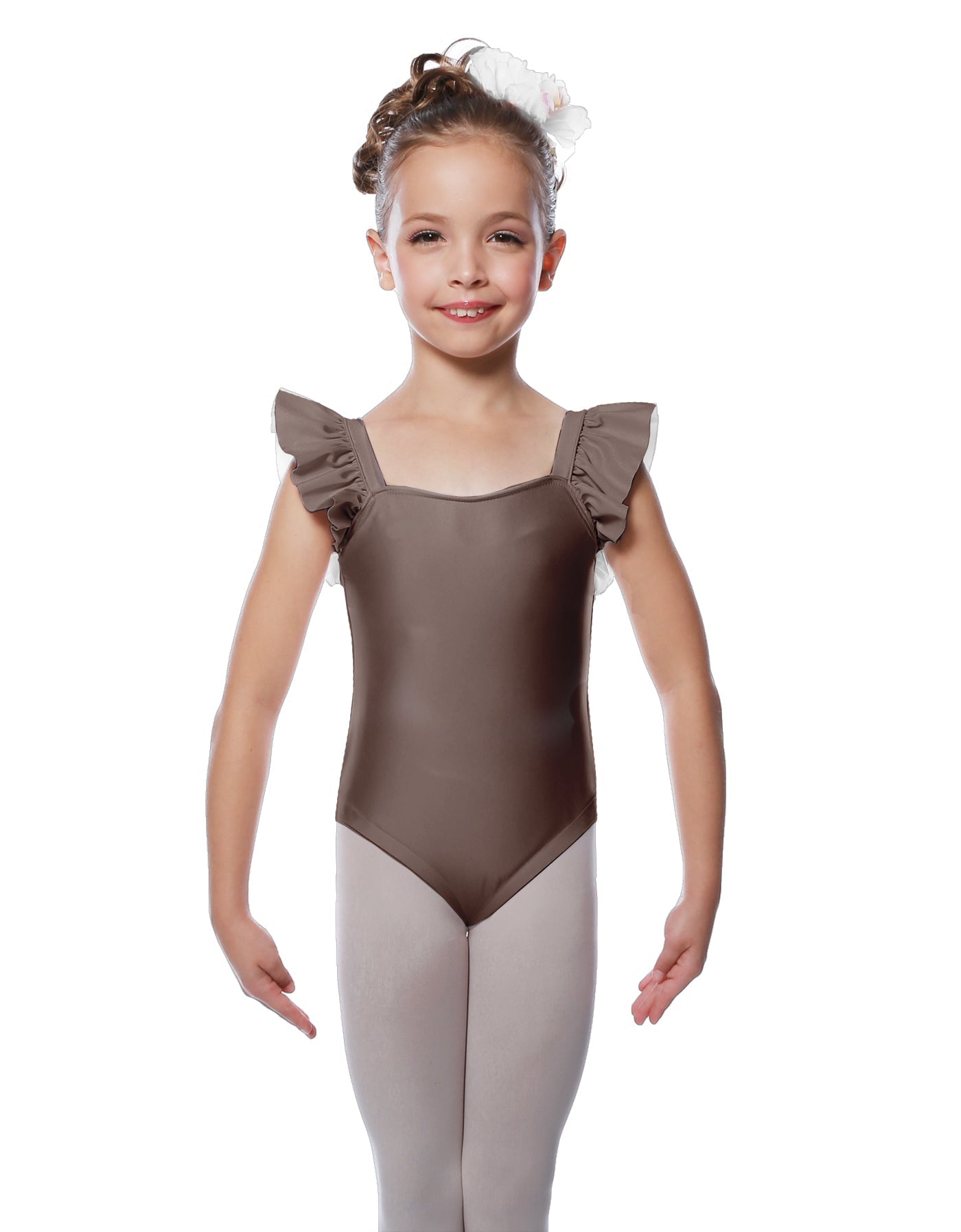 Solid Lycra Flutter Strap Leotard