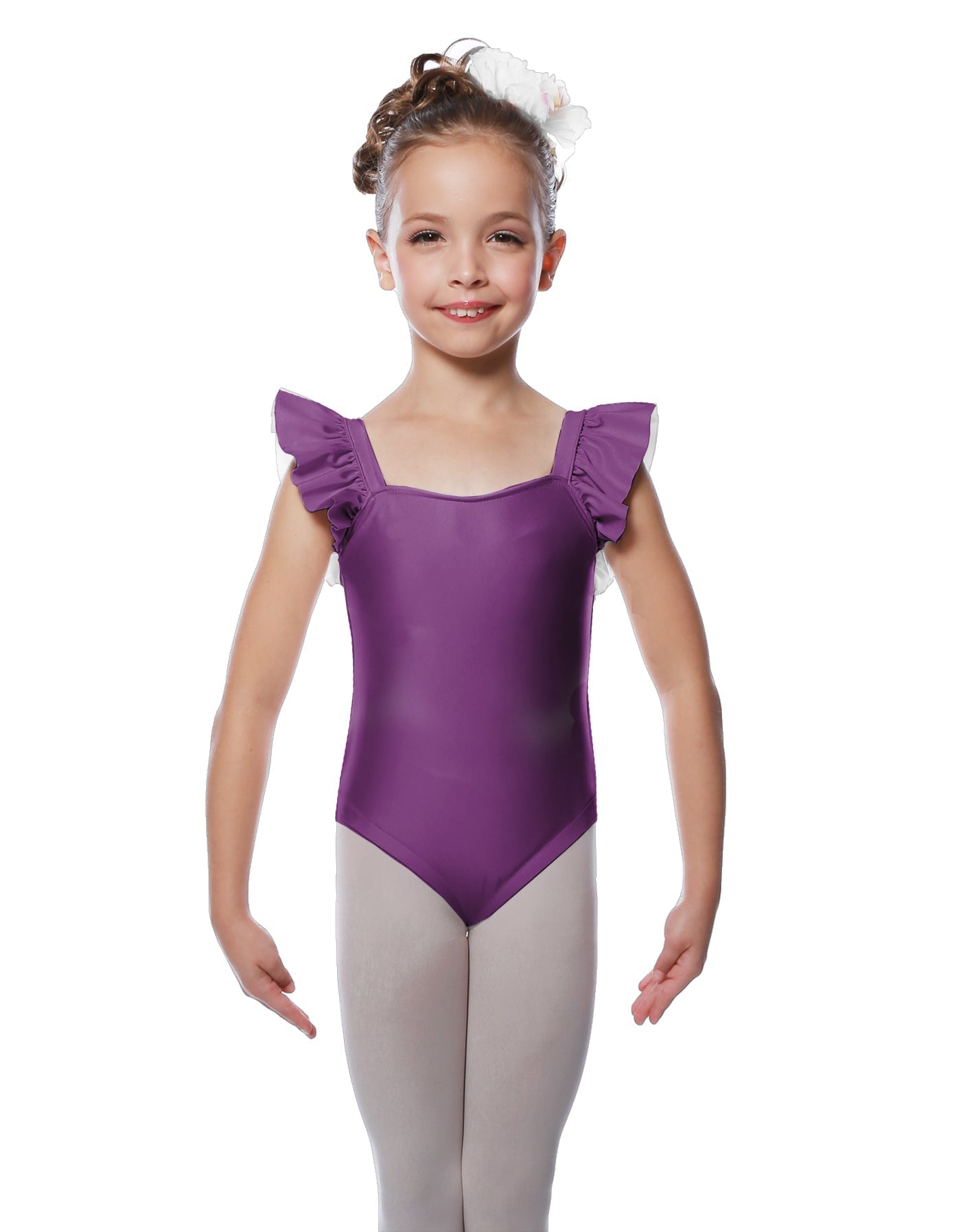 Solid Lycra Flutter Strap Leotard