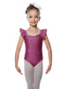 Solid Lycra Flutter Strap Leotard