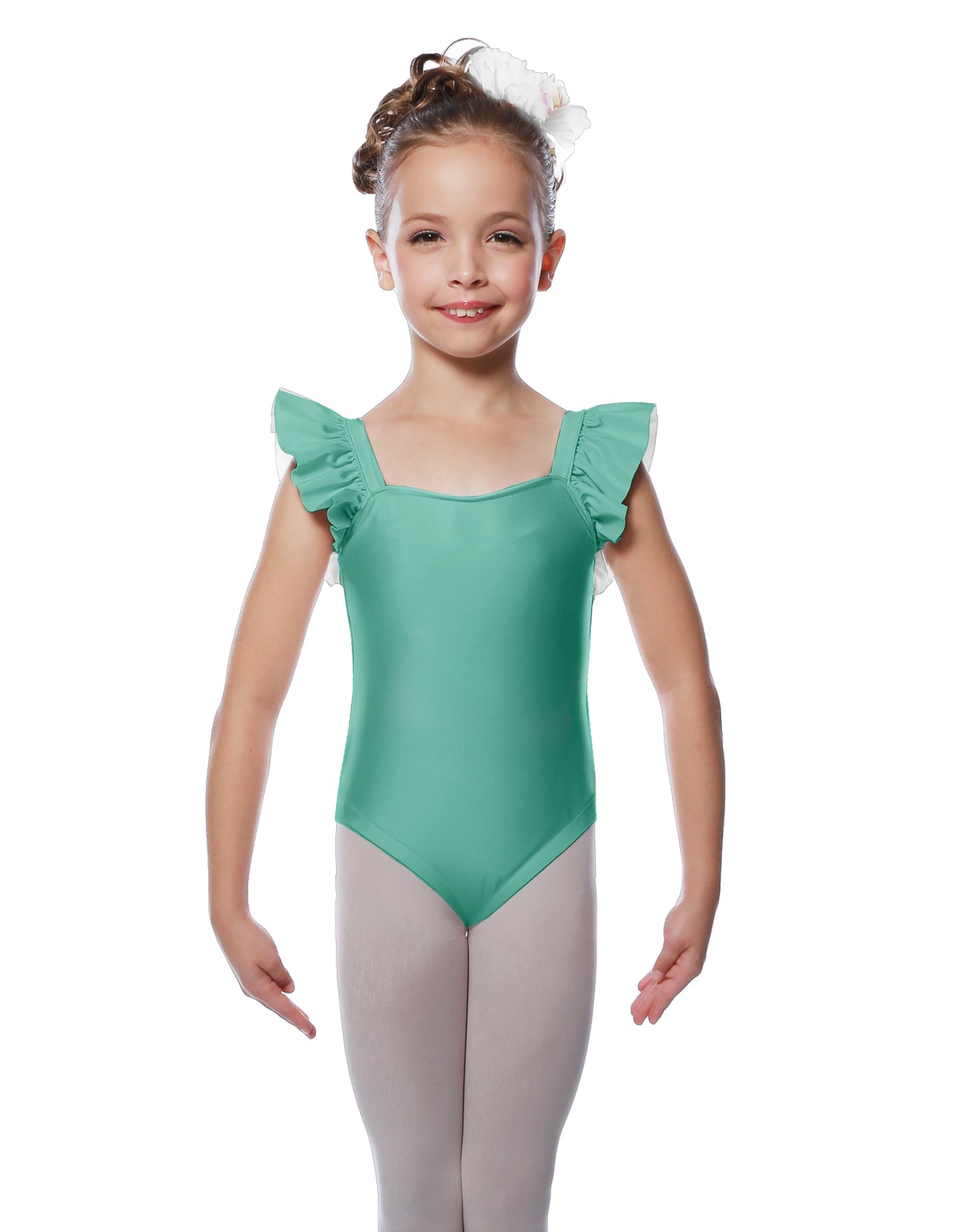 Solid Lycra Flutter Strap Leotard