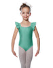 Solid Lycra Flutter Strap Leotard