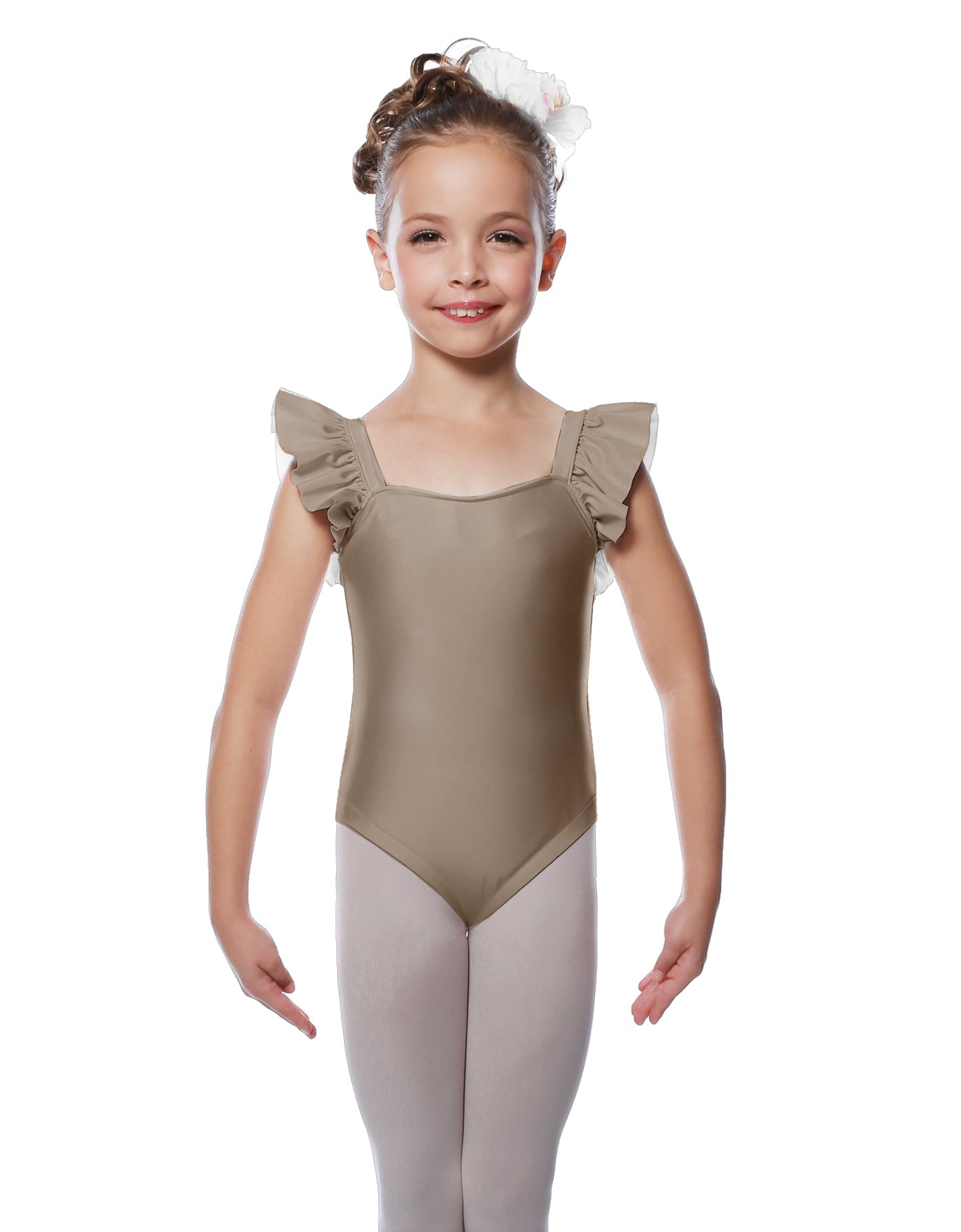 Solid Lycra Flutter Strap Leotard