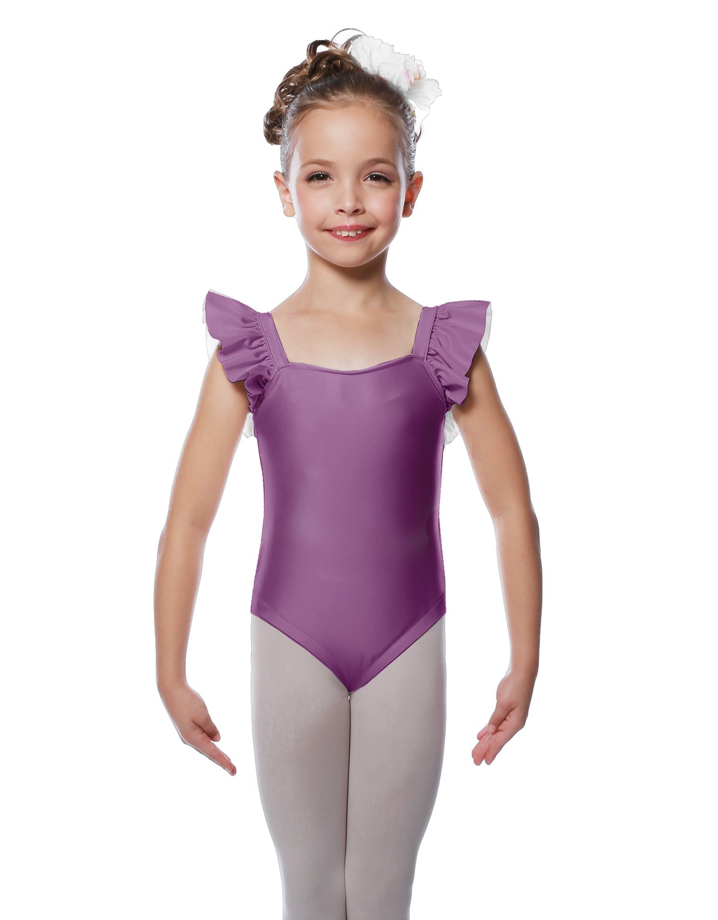 Solid Lycra Flutter Strap Leotard