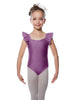 Solid Lycra Flutter Strap Leotard