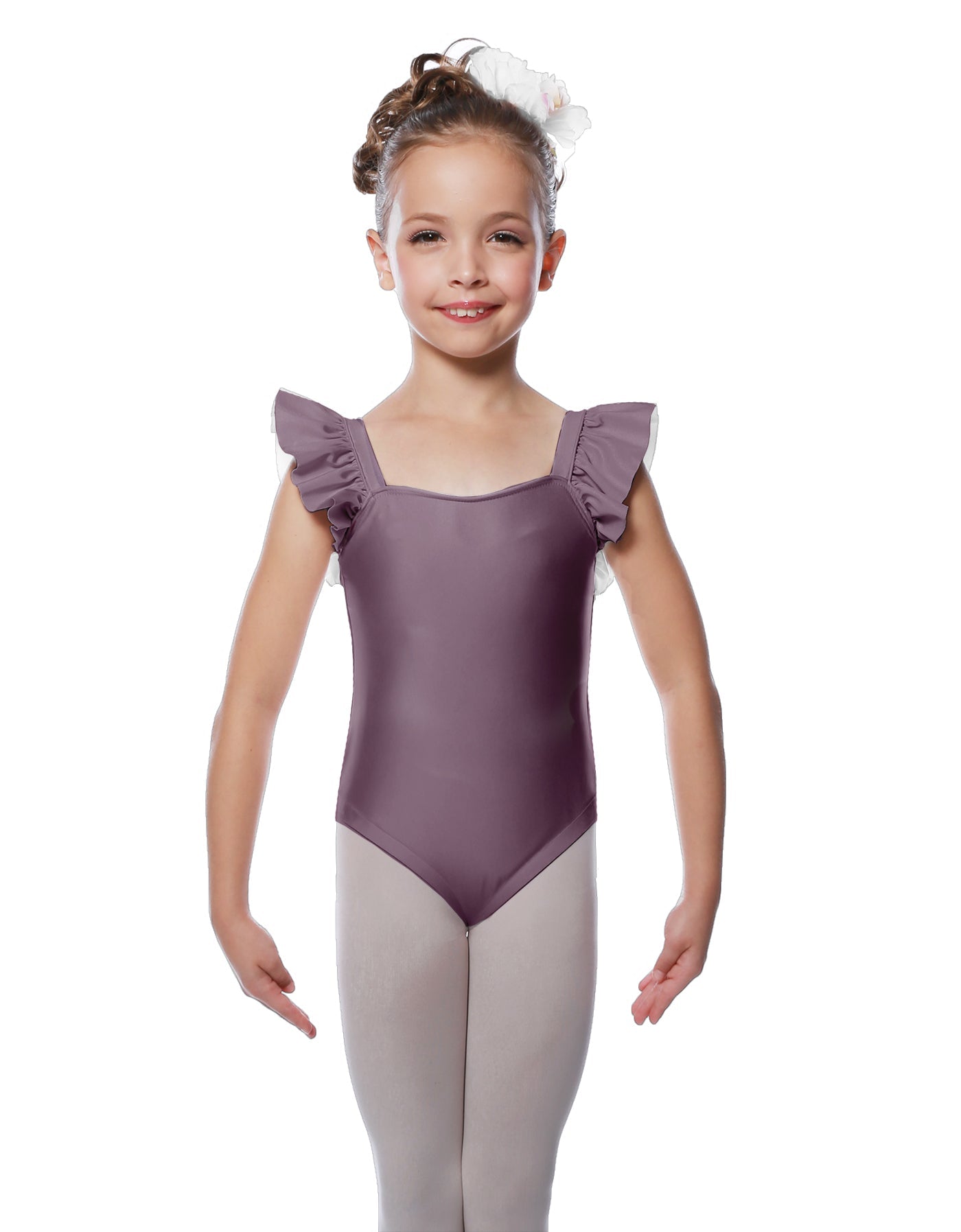 Solid Lycra Flutter Strap Leotard