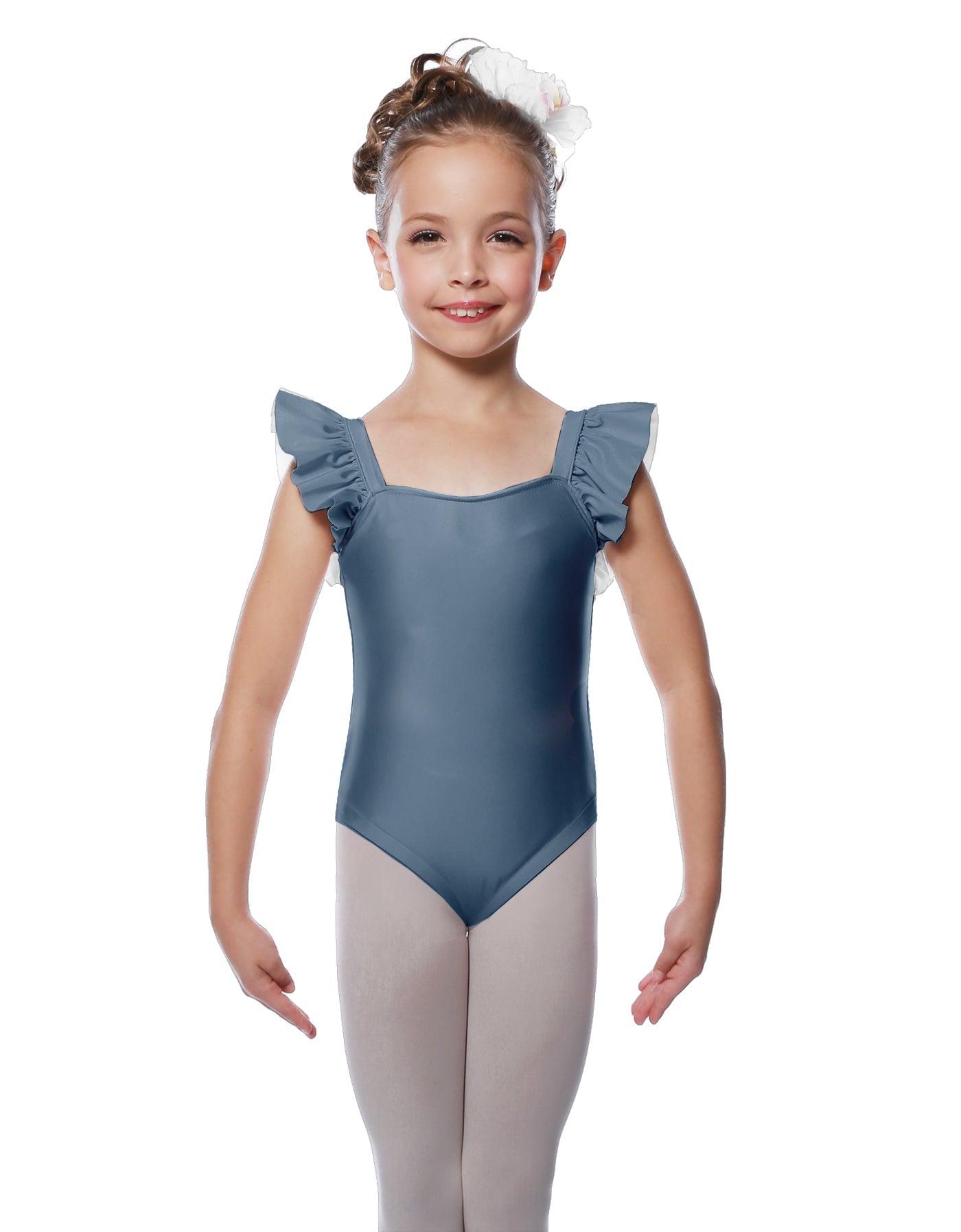 Solid Lycra Flutter Strap Leotard