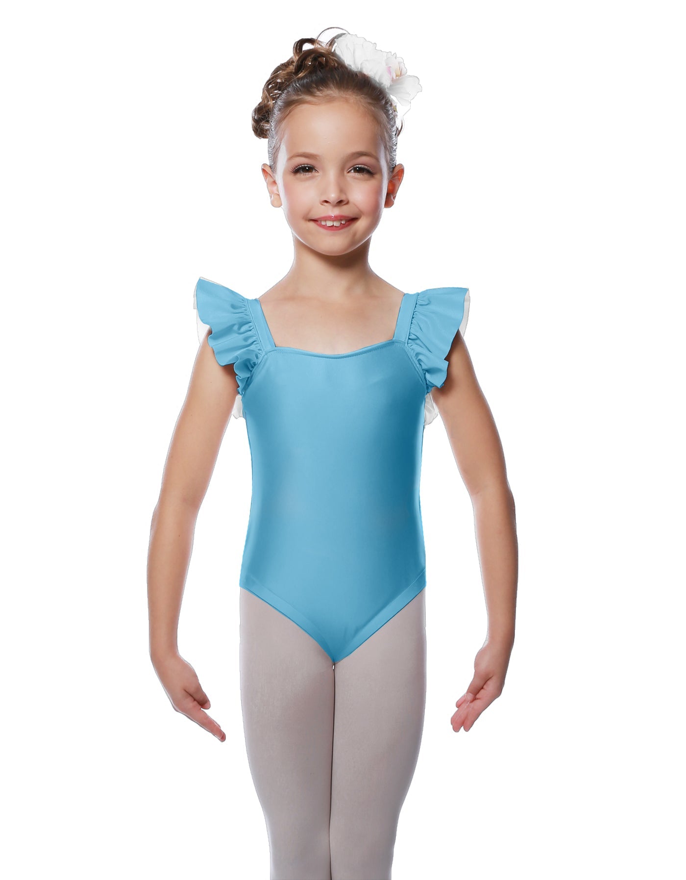 Solid Lycra Flutter Strap Leotard
