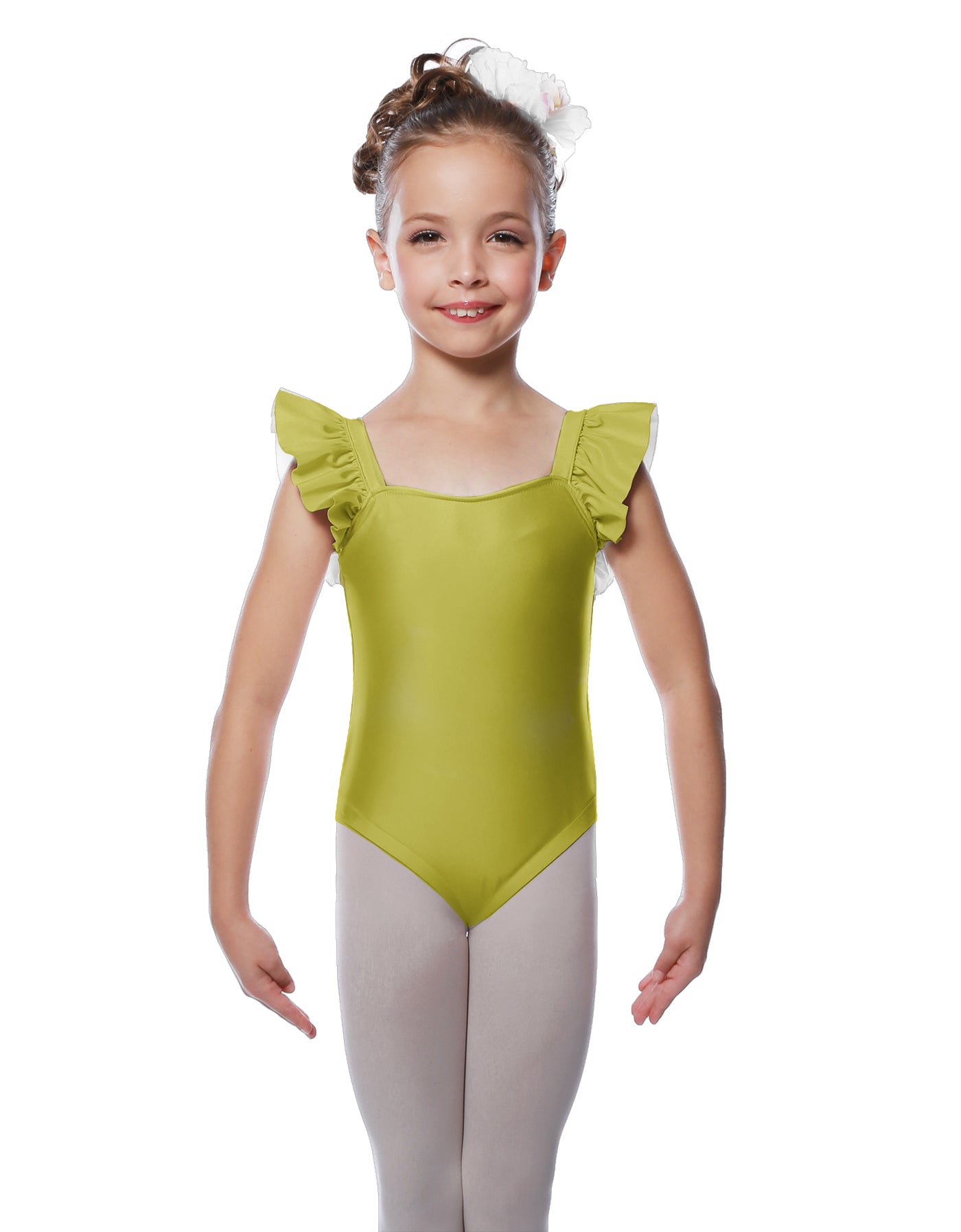 Solid Lycra Flutter Strap Leotard
