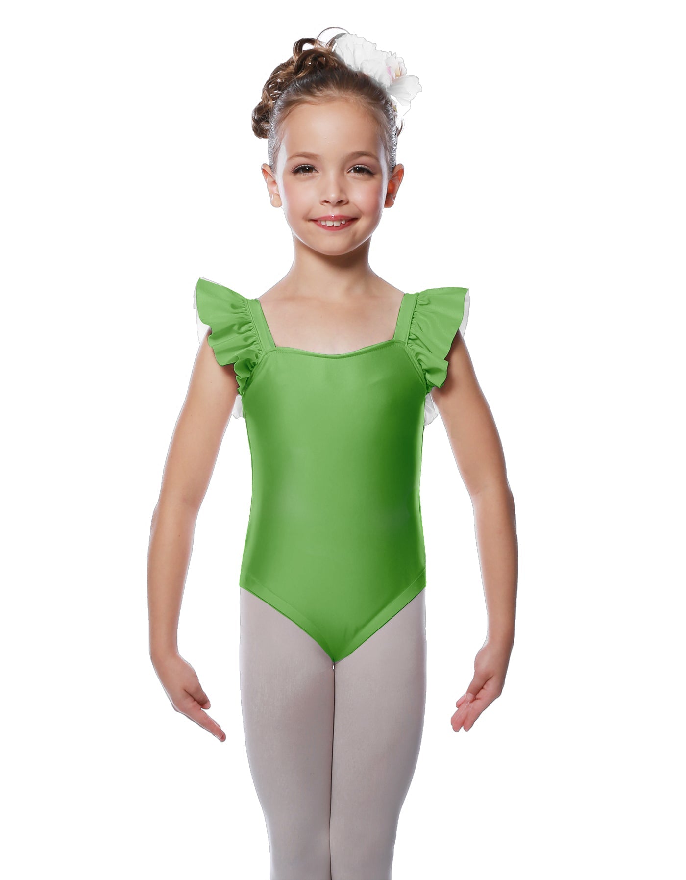Solid Lycra Flutter Strap Leotard