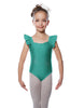 Solid Lycra Flutter Strap Leotard