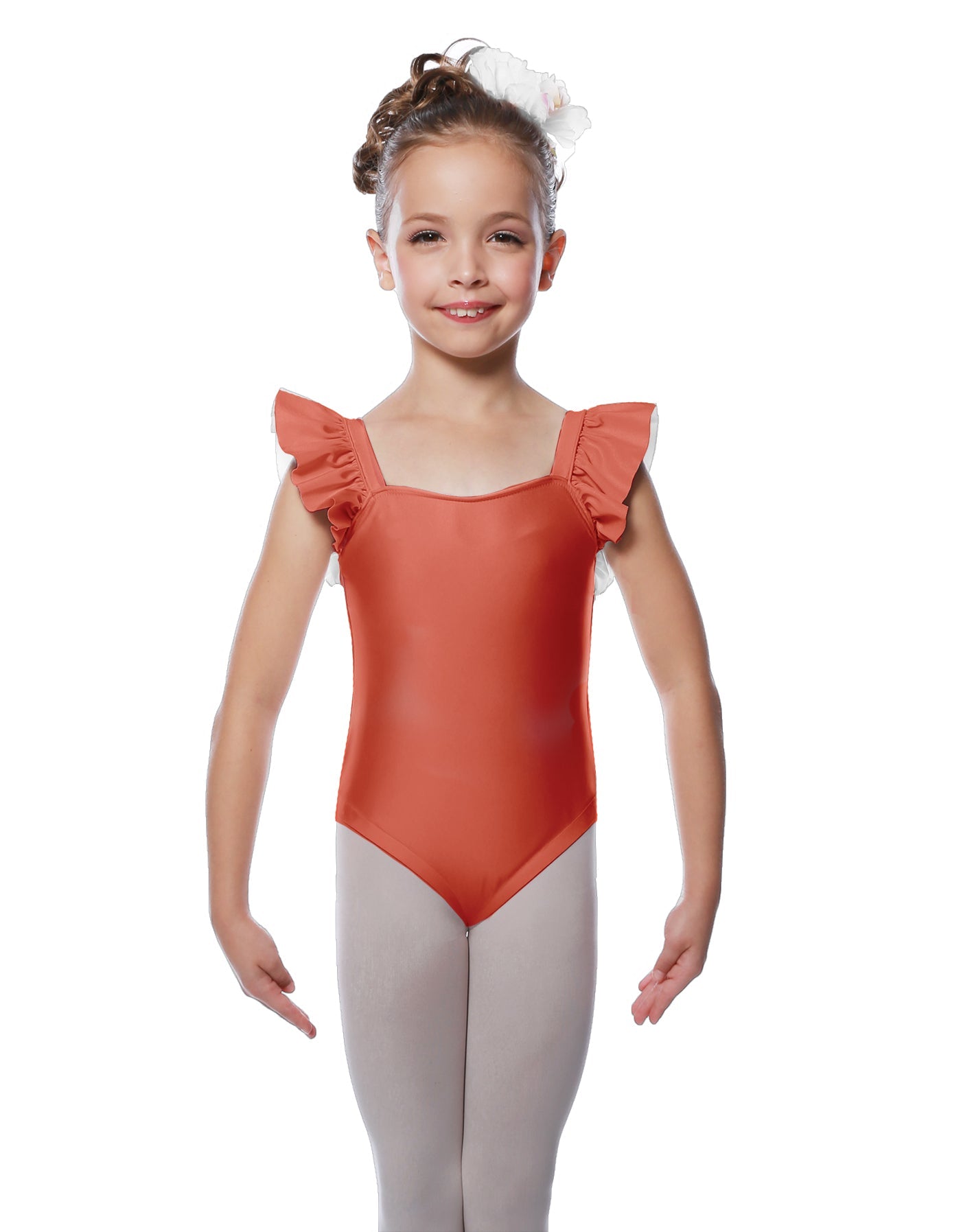 Solid Lycra Flutter Strap Leotard
