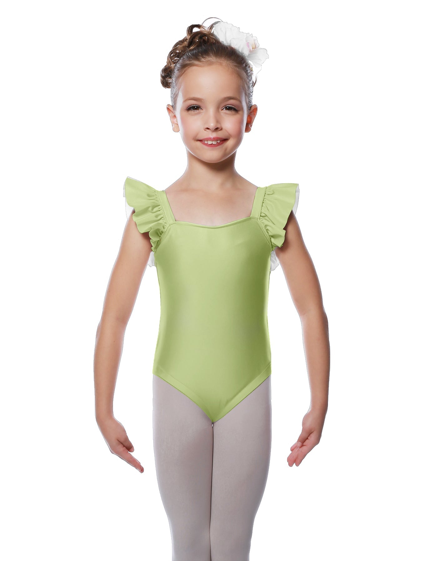 Solid Lycra Flutter Strap Leotard
