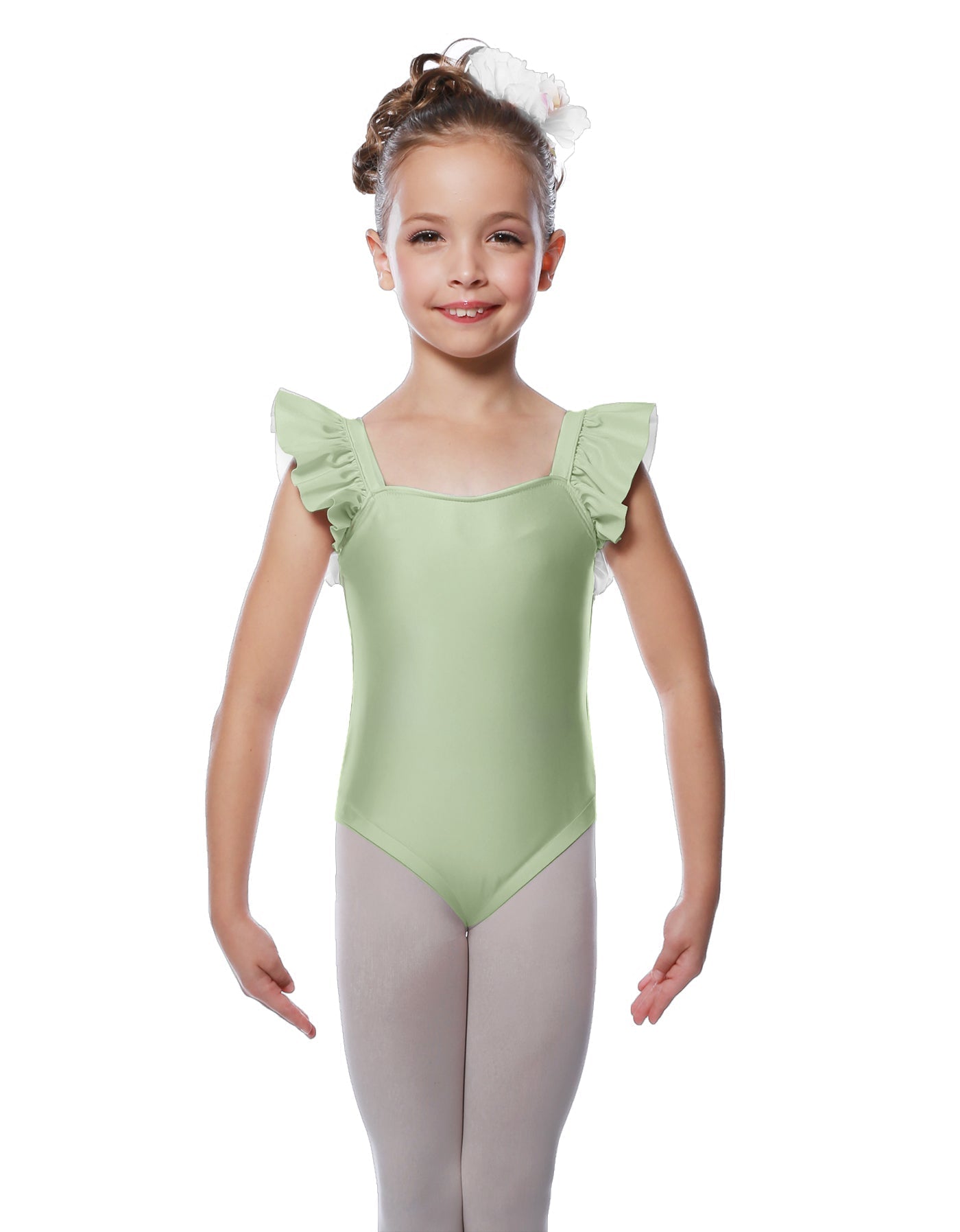 Solid Lycra Flutter Strap Leotard
