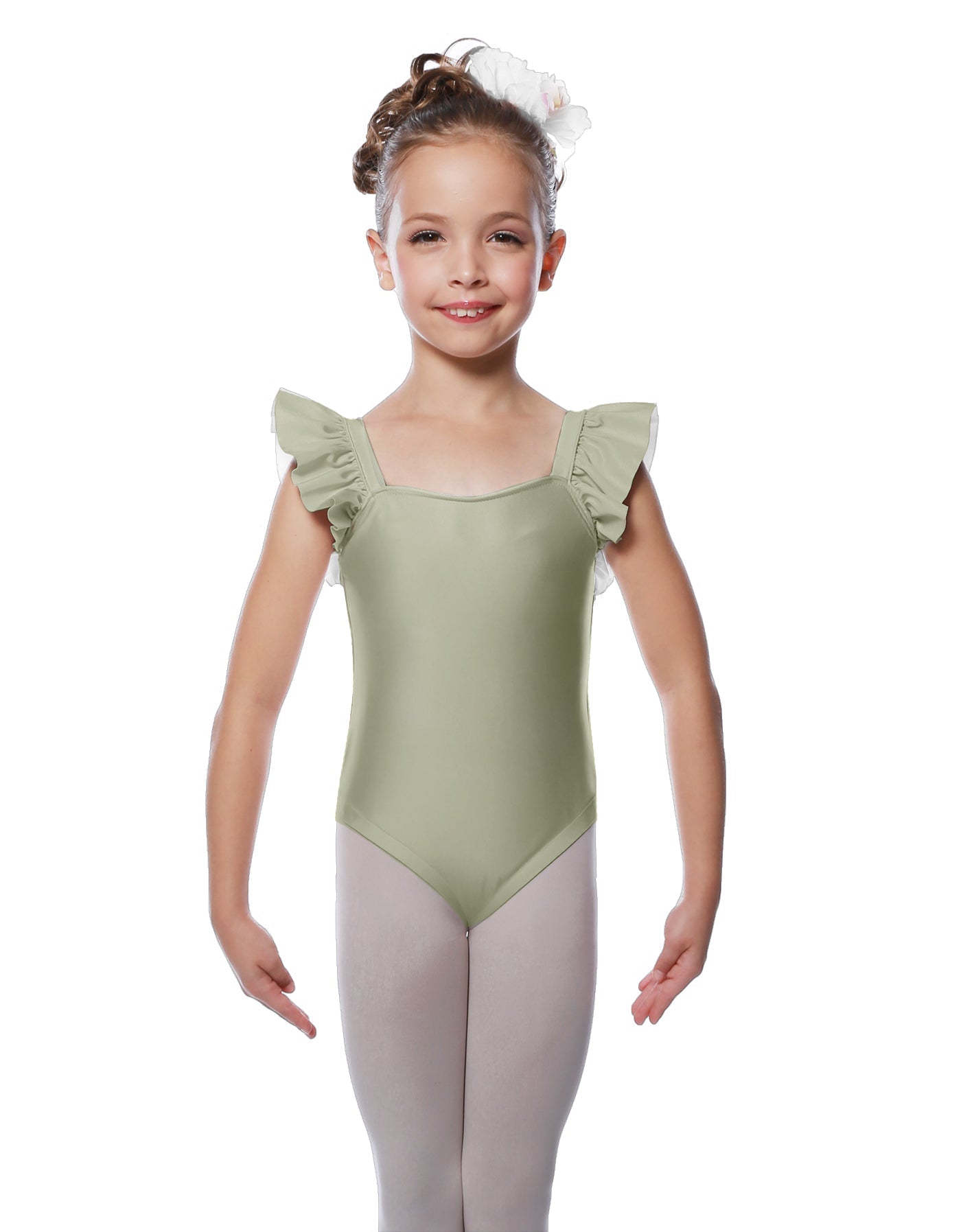 Solid Lycra Flutter Strap Leotard