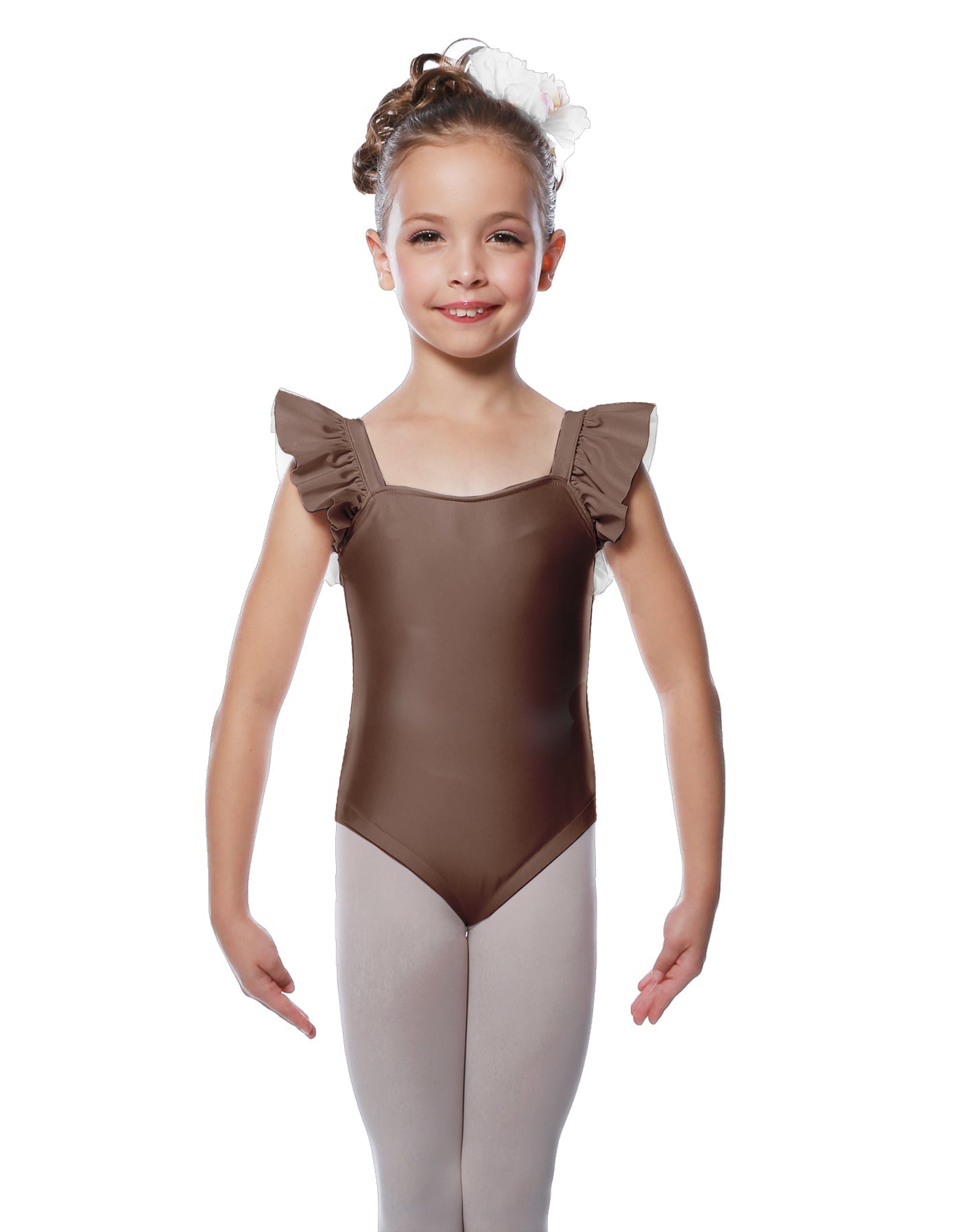 Solid Lycra Flutter Strap Leotard