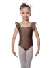 Solid Lycra Flutter Strap Leotard
