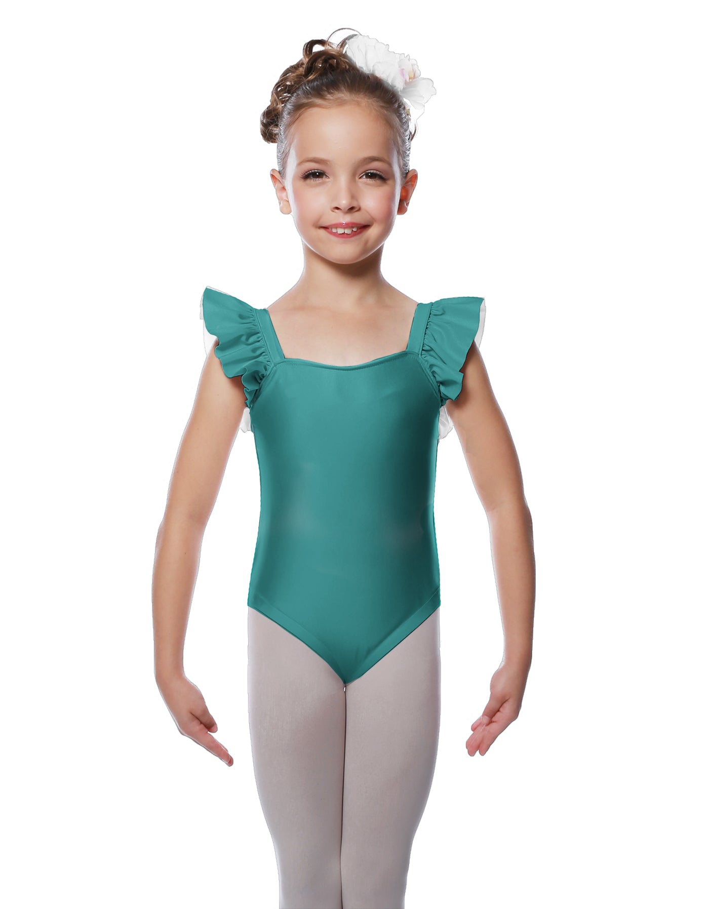 Solid Lycra Flutter Strap Leotard