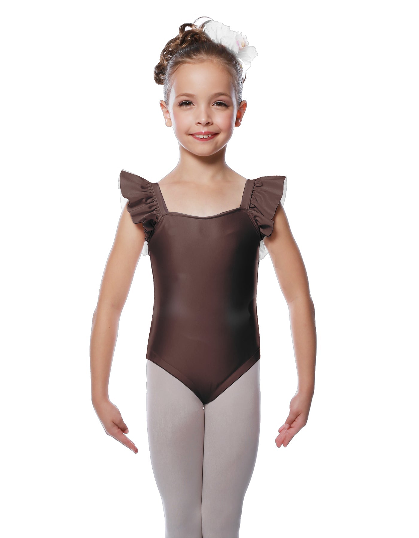 Solid Lycra Flutter Strap Leotard