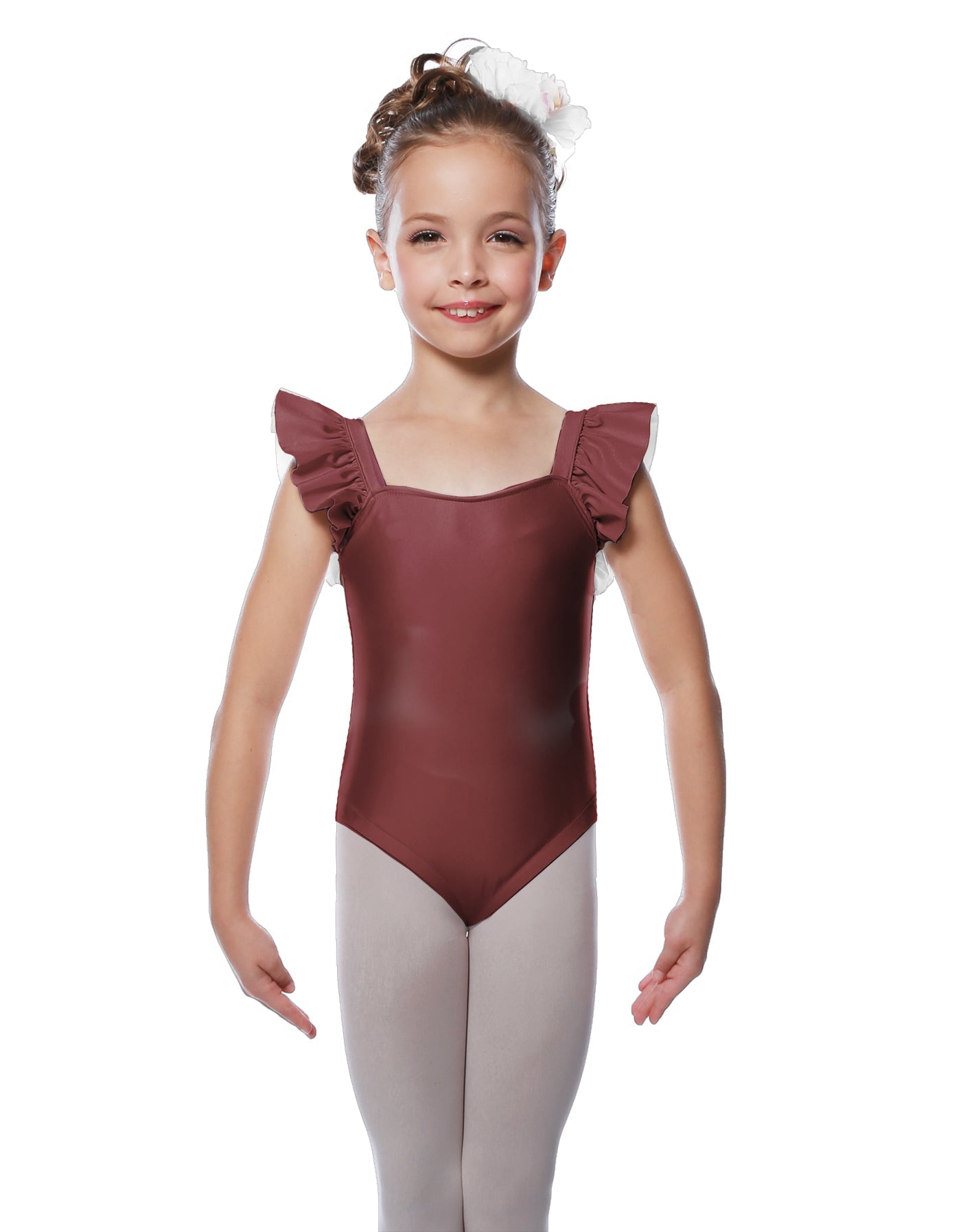 Solid Lycra Flutter Strap Leotard