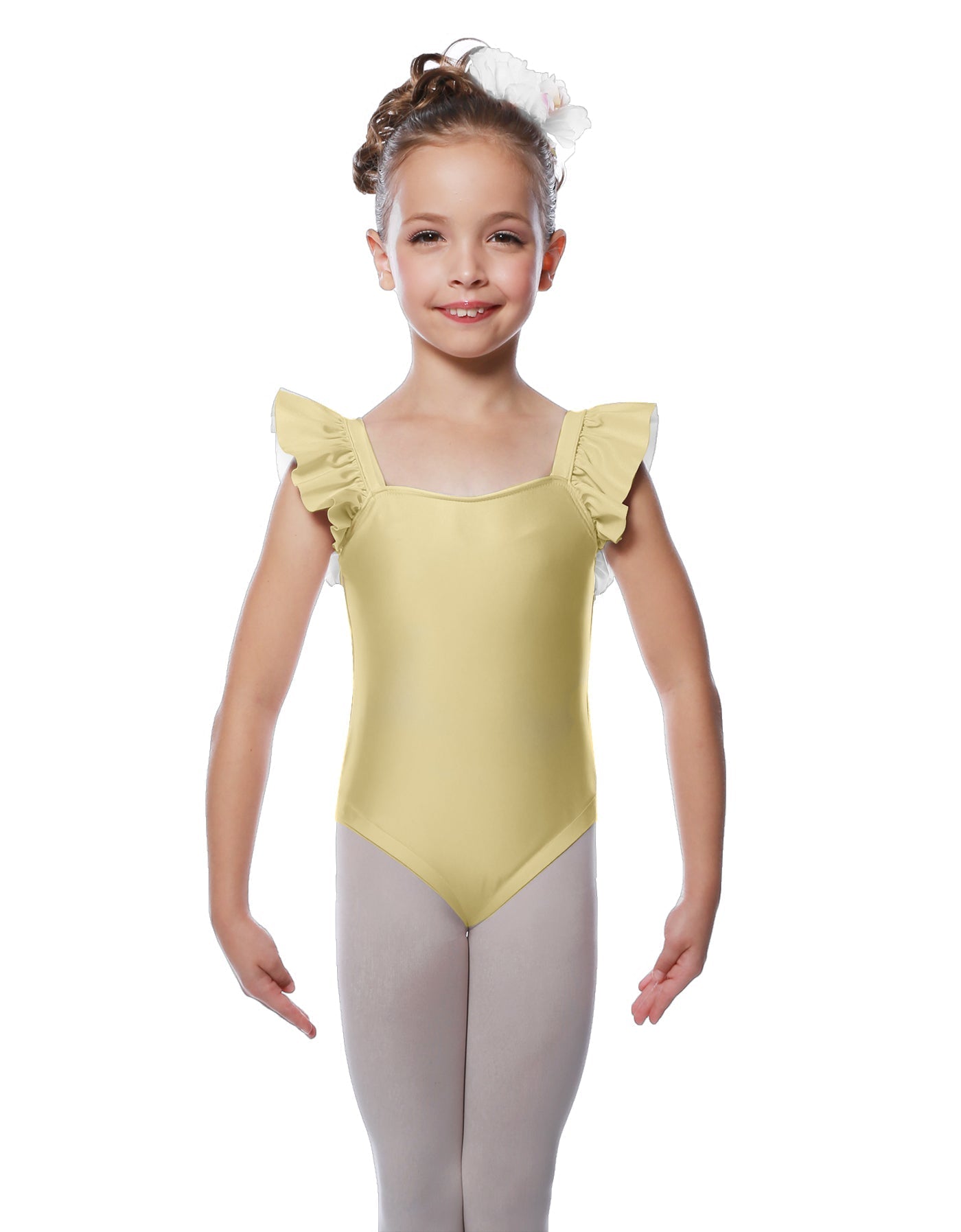 Solid Lycra Flutter Strap Leotard