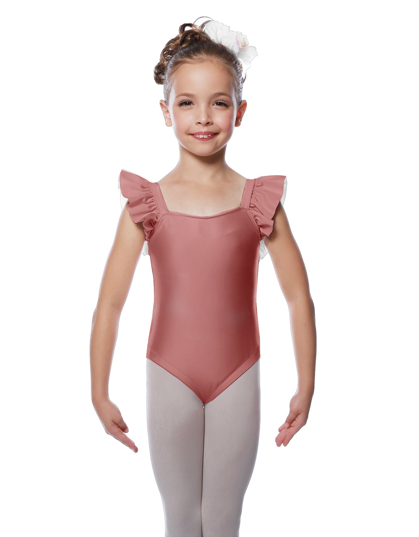 Solid Lycra Flutter Strap Leotard