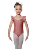Solid Lycra Flutter Strap Leotard