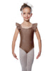 Solid Lycra Flutter Strap Leotard