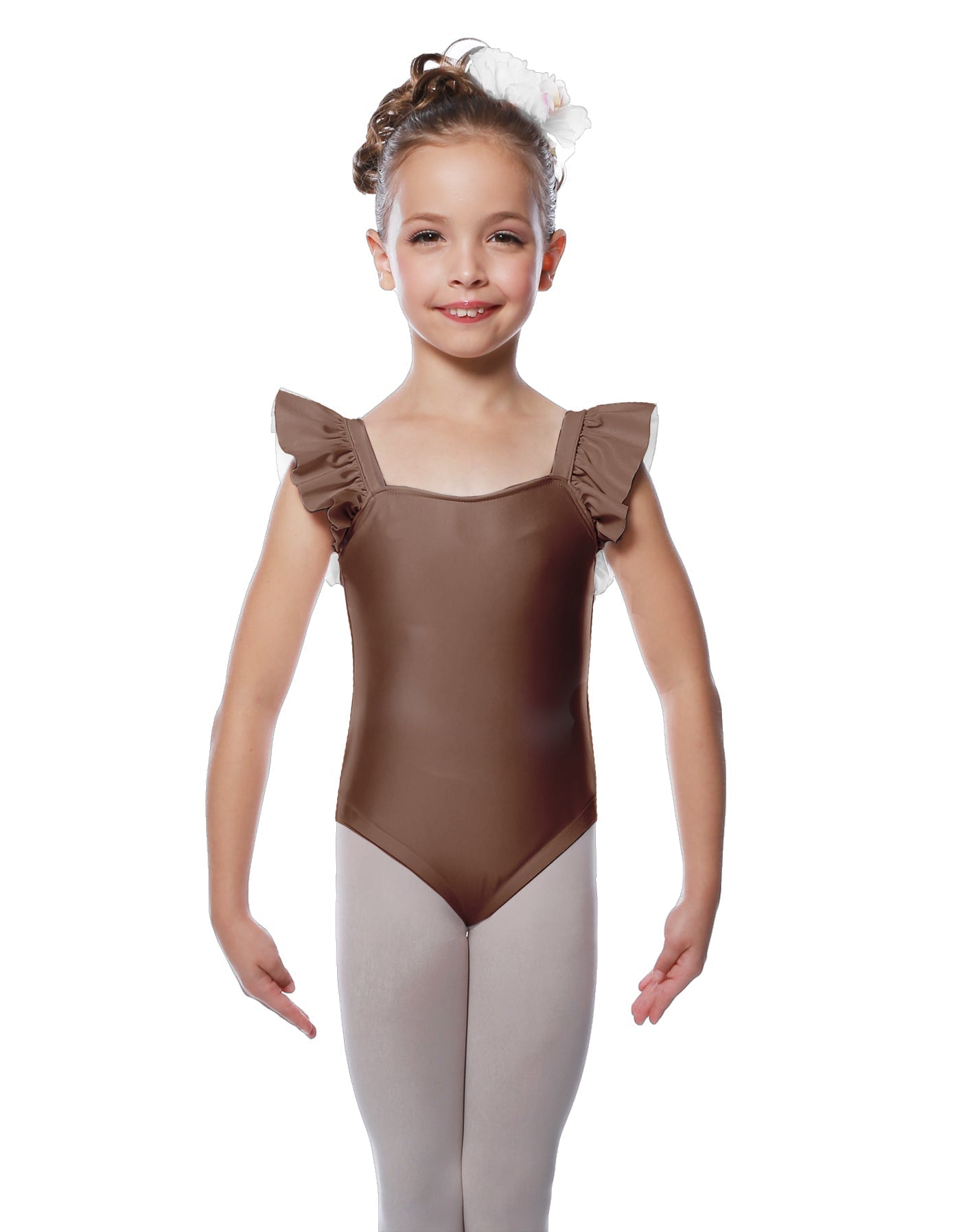 Solid Lycra Flutter Strap Leotard