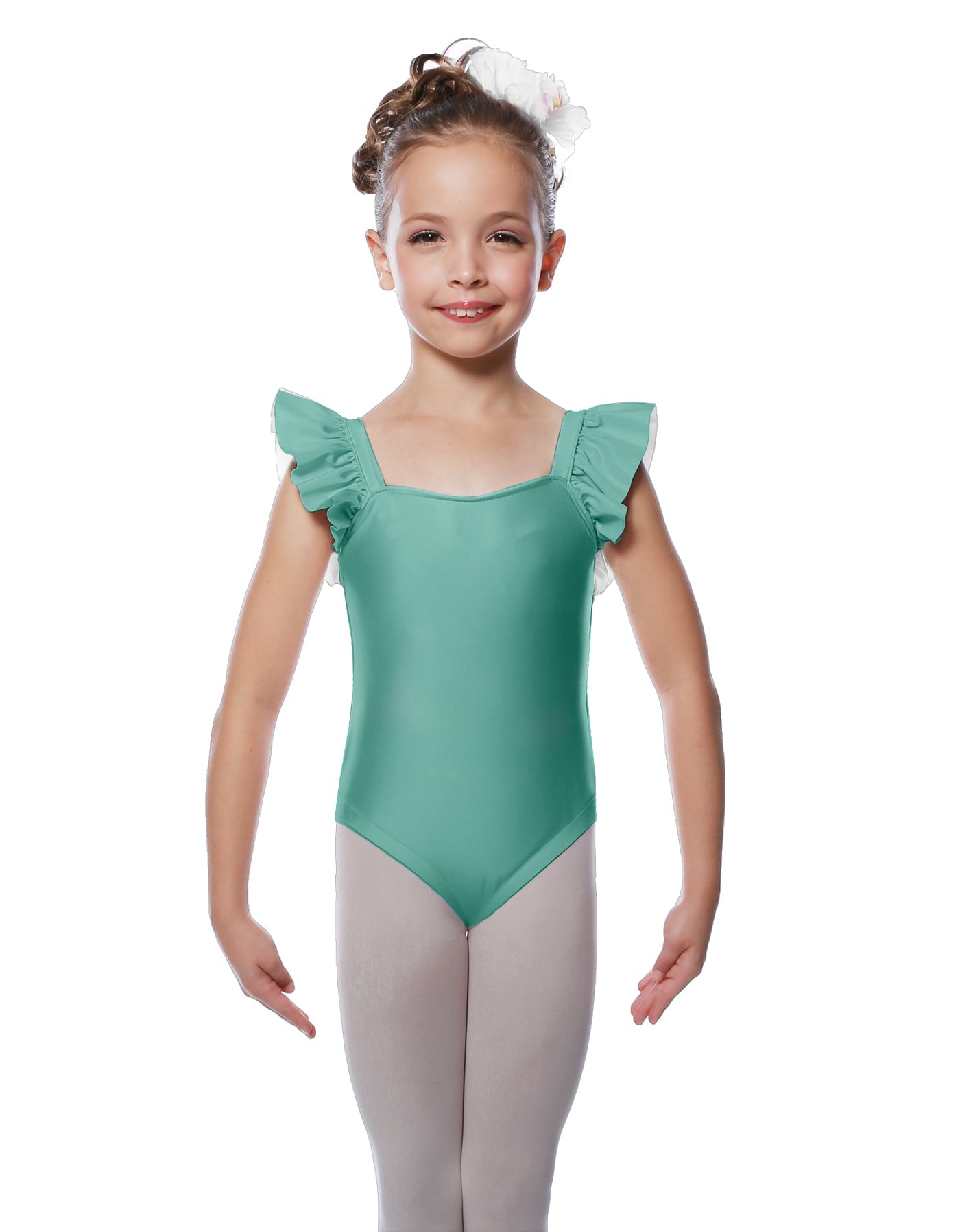 Solid Lycra Flutter Strap Leotard