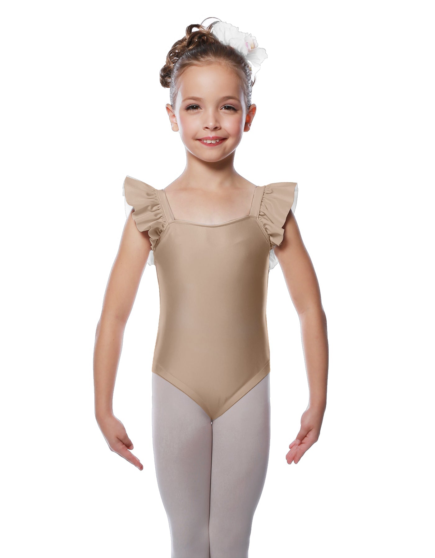 Solid Lycra Flutter Strap Leotard