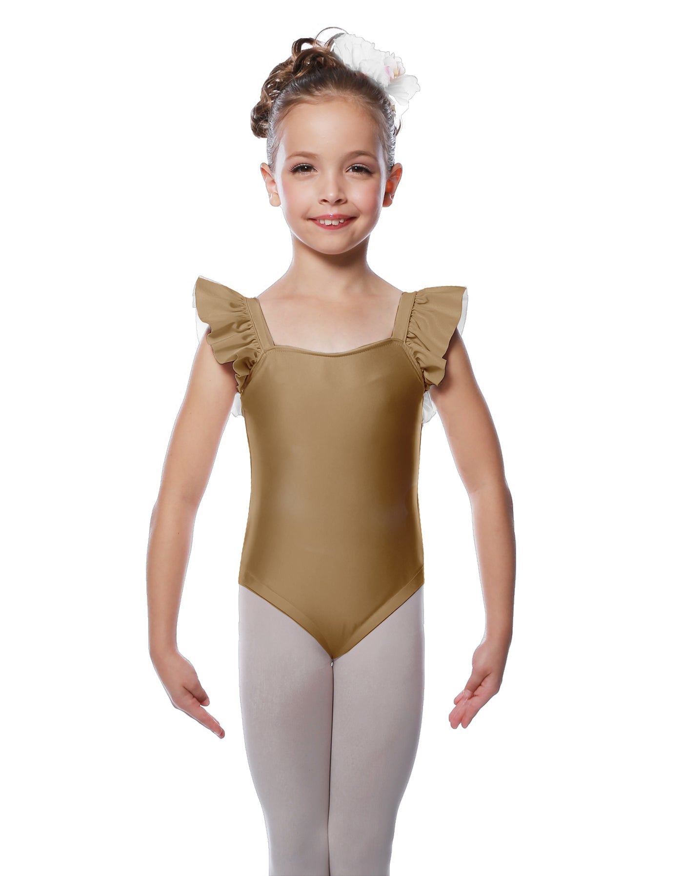 Solid Lycra Flutter Strap Leotard