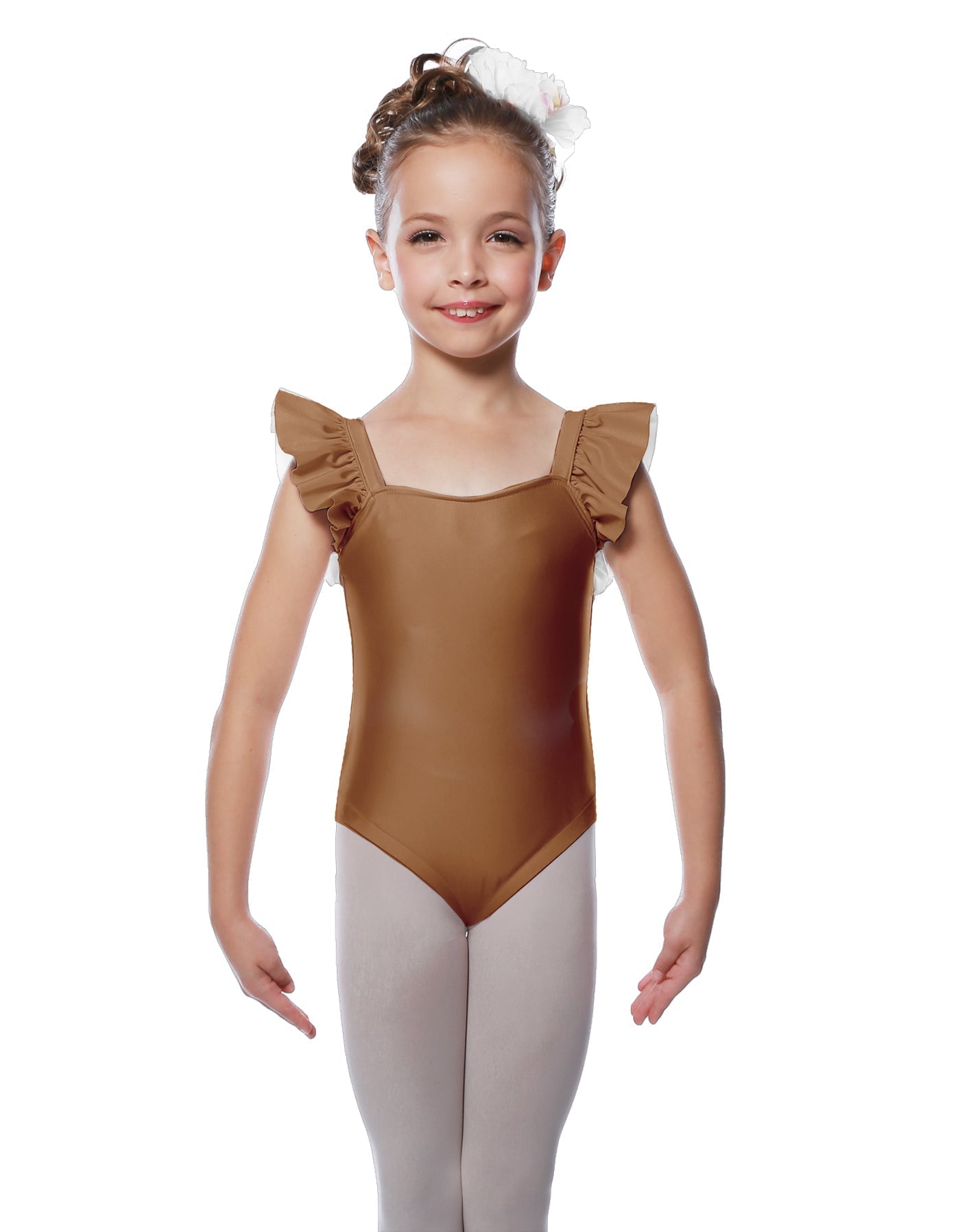 Solid Lycra Flutter Strap Leotard