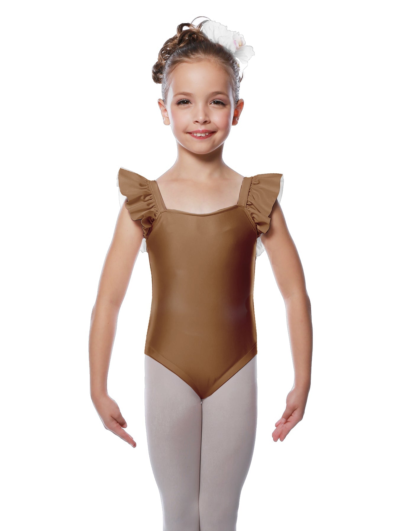 Solid Lycra Flutter Strap Leotard