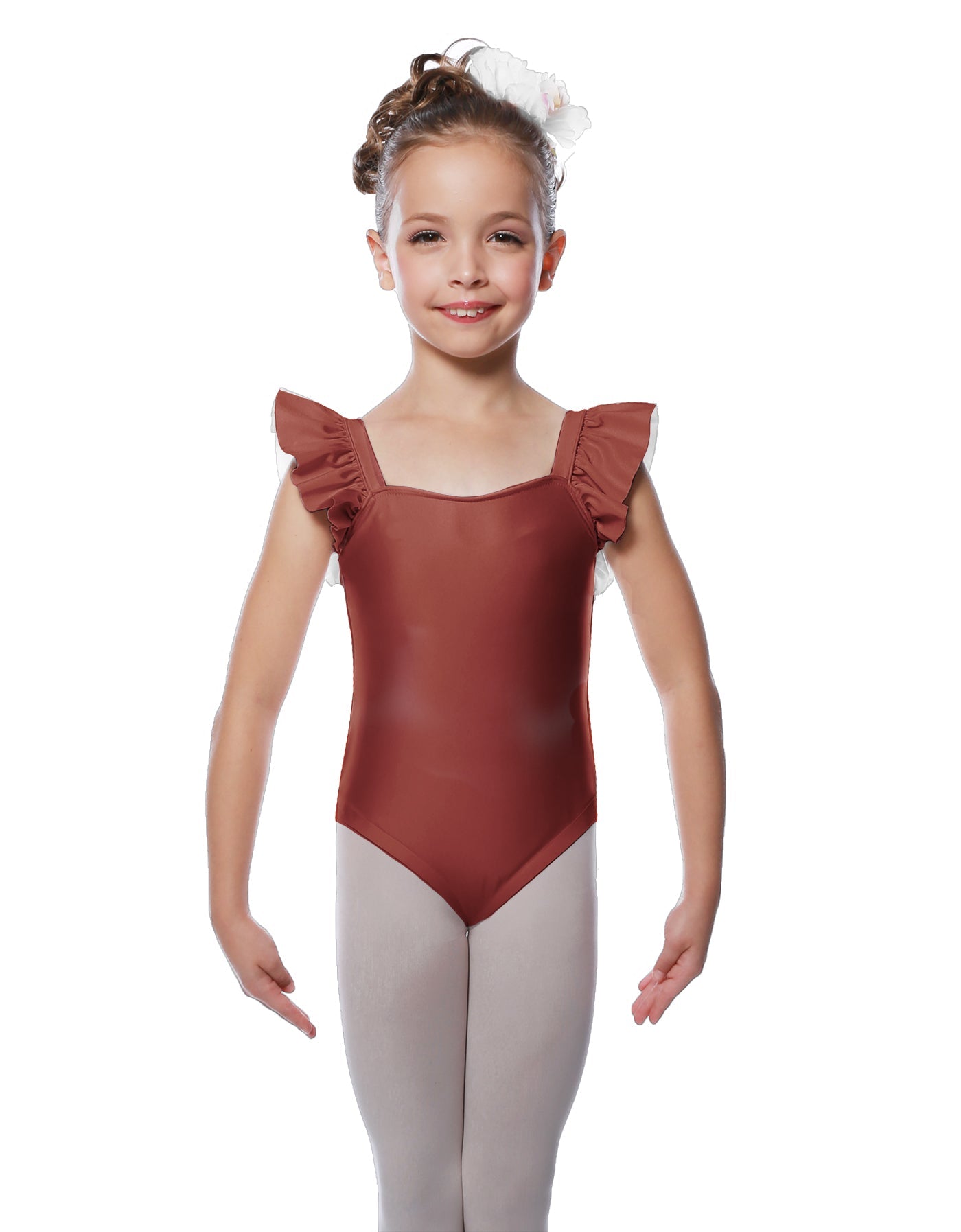 Solid Lycra Flutter Strap Leotard