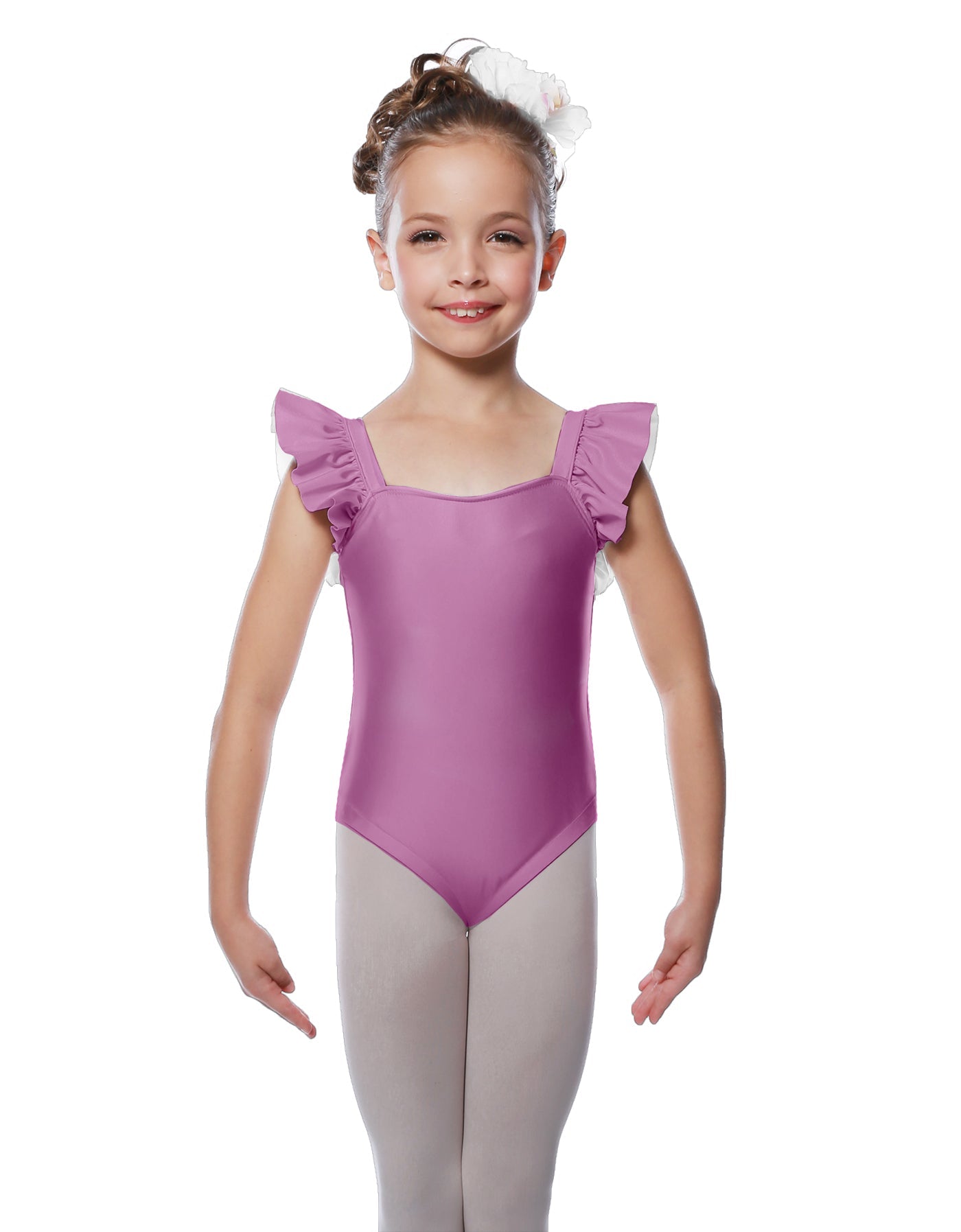 Solid Lycra Flutter Strap Leotard