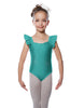 Solid Lycra Flutter Strap Leotard