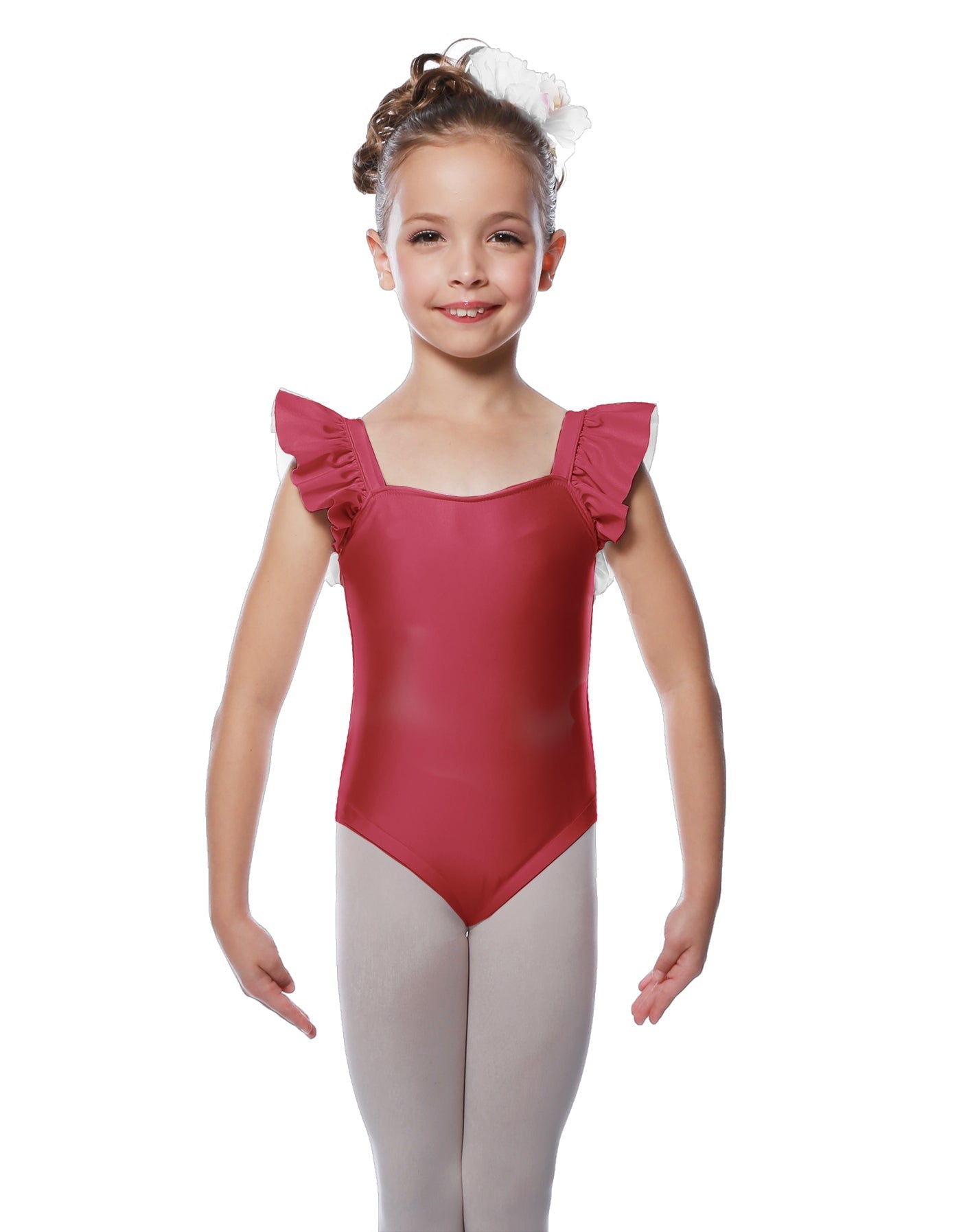 Solid Lycra Flutter Strap Leotard