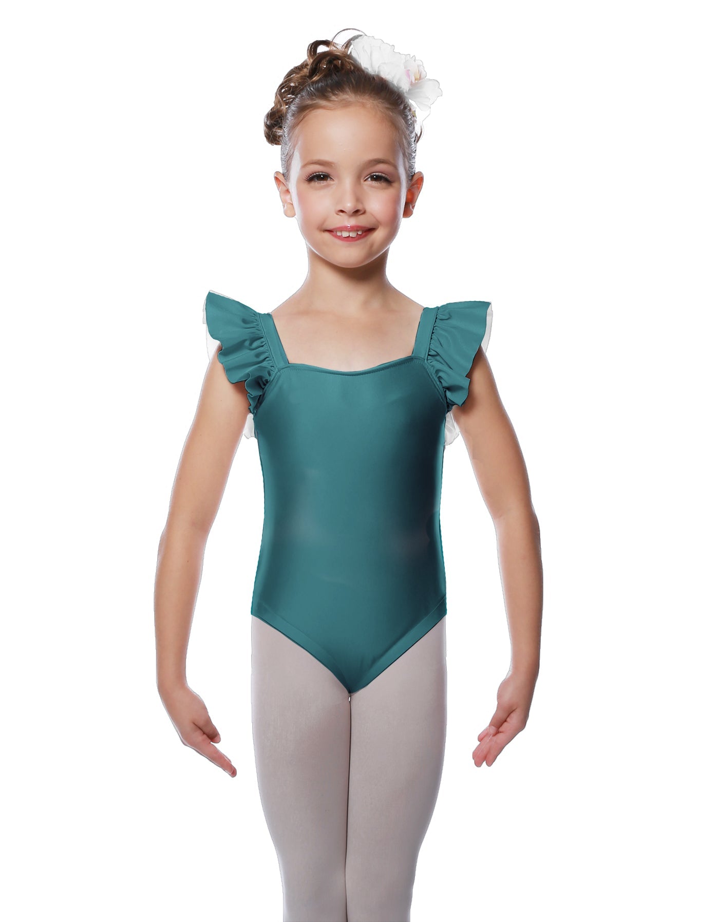 Solid Lycra Flutter Strap Leotard